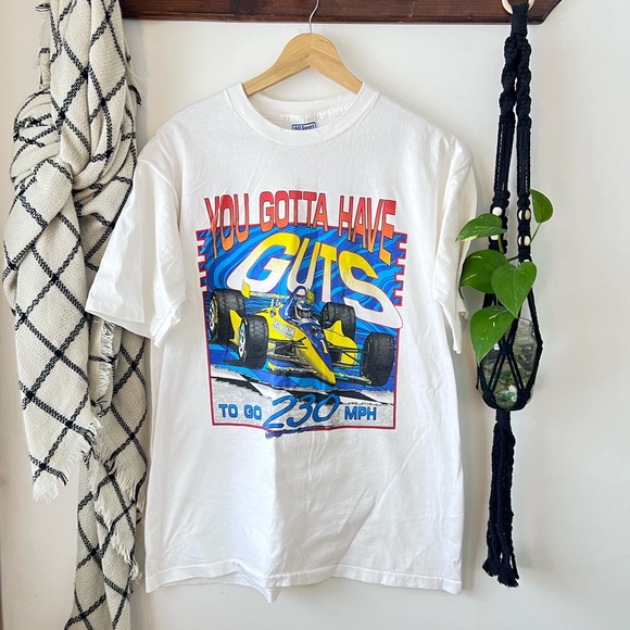 Vintage 1990s Indy Car Graphic Tee - Picture 1 of 5